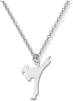 Sportybella Karate Necklace, Martial Arts Pendant, Charm Pendant Necklace, Karate, Judo, MMA, Taekwondo, or Jiu Jitsu Gift