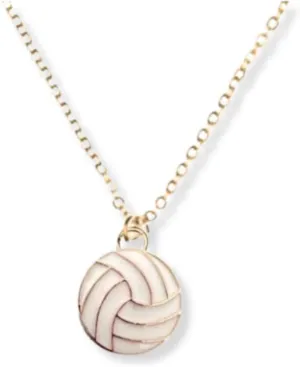 Sportybella Volleyball Necklace for Players, Coaches, and Teams - Gold and Silver Pendant - Volleyball Jewelry, Team Gift, End of Season, Graduation, Volleyball Accessories, Voilleyball Gifts