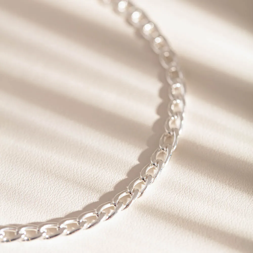 Sterling Silver Curb Bracelet