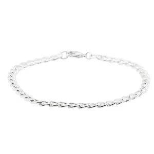 Sterling Silver Curb Bracelet