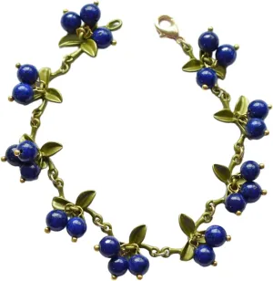 Sweet Spring Plant Bracelets for Women Vintage Statement Colorful Beads Cranberry Leaves Bracelet Bangle Female Jewelry, as the pic show, Blue