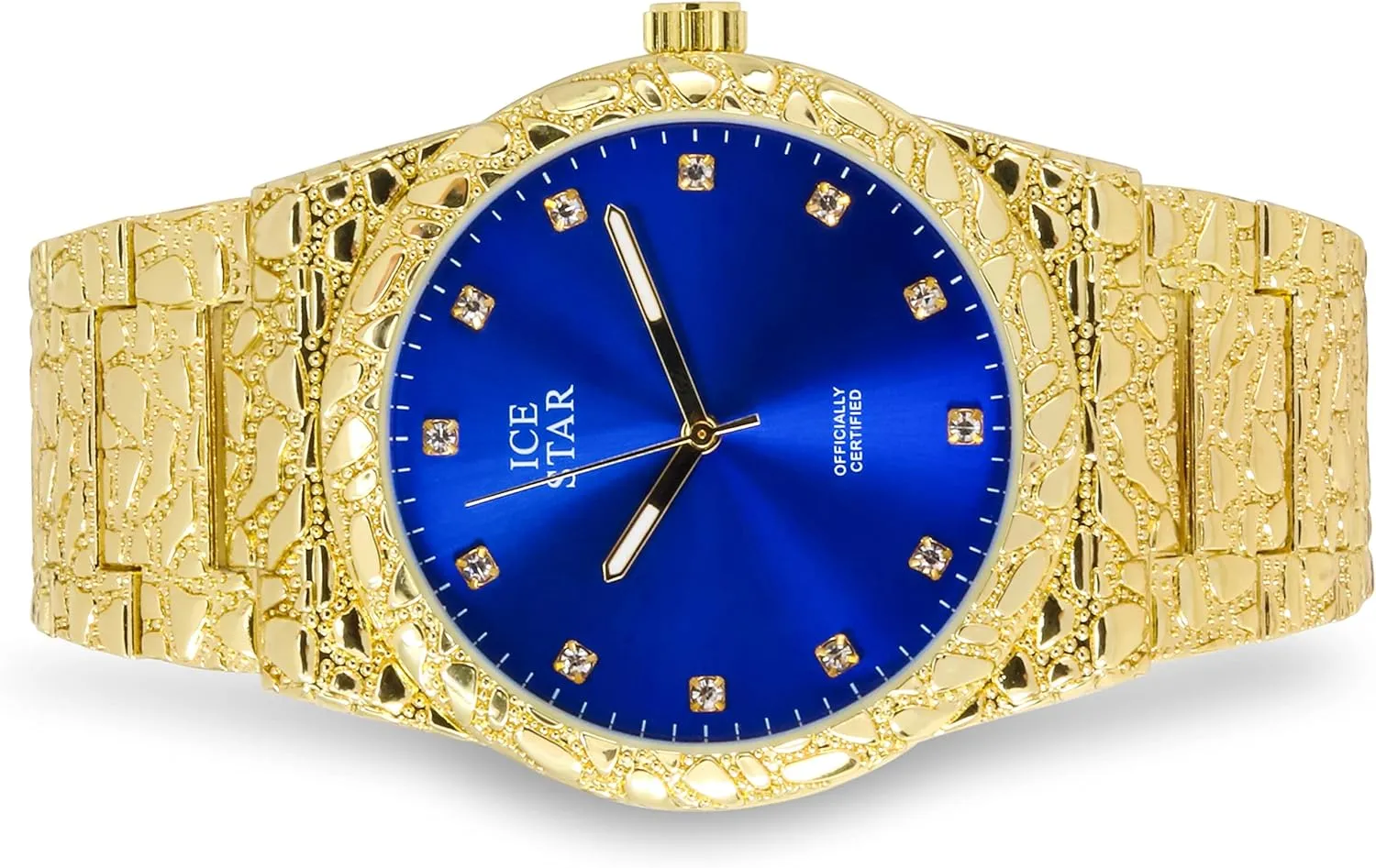 Techno Pave Men's 45mm Nugget Watch with Diamond Accent Dial