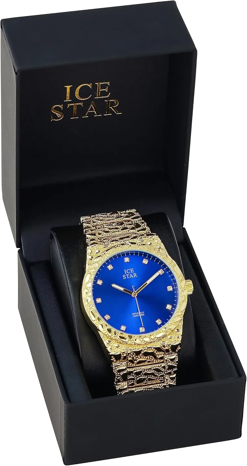 Techno Pave Men's 45mm Nugget Watch with Diamond Accent Dial