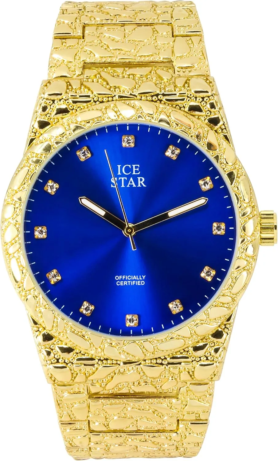 Techno Pave Men's 45mm Nugget Watch with Diamond Accent Dial