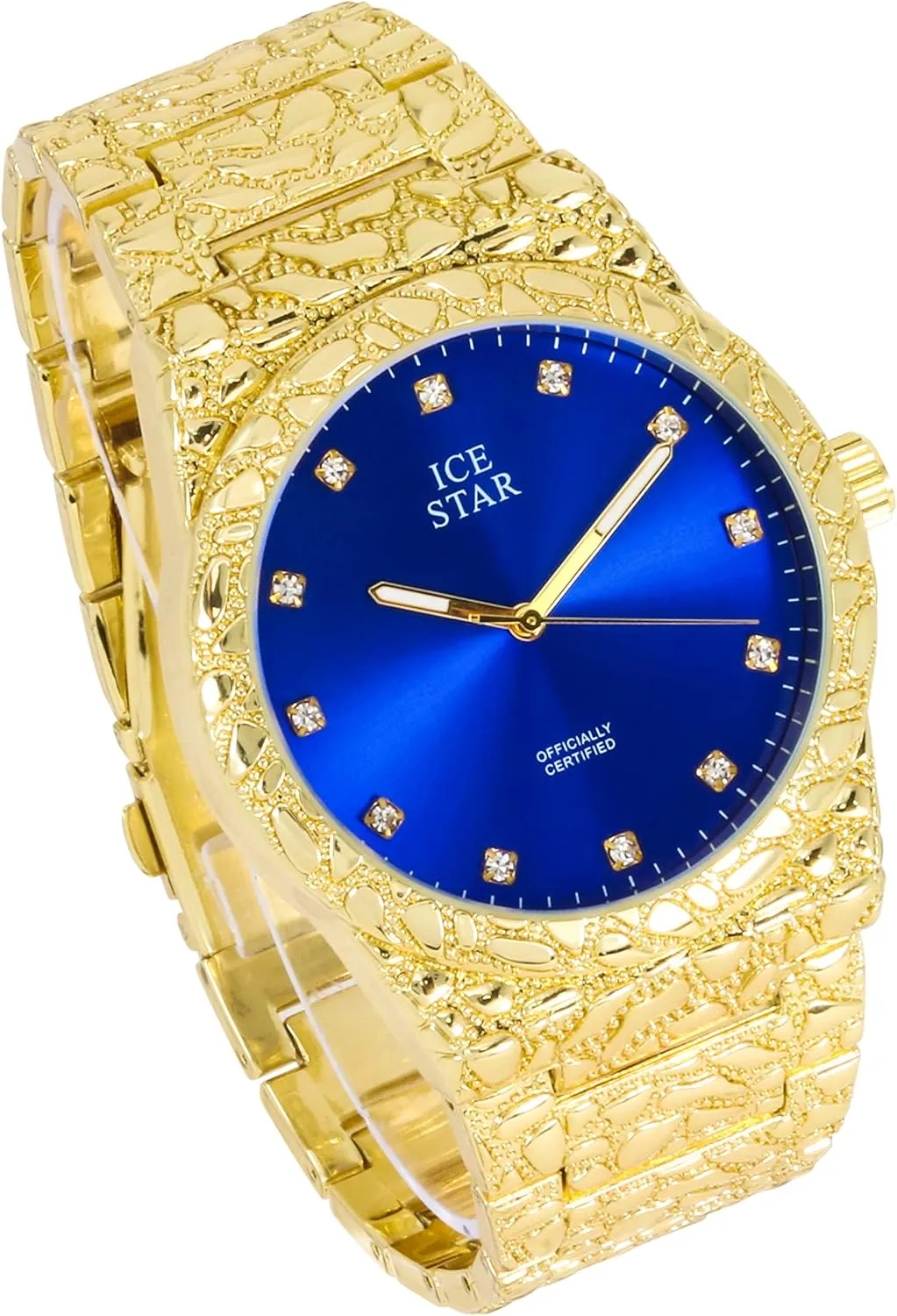 Techno Pave Men's 45mm Nugget Watch with Diamond Accent Dial