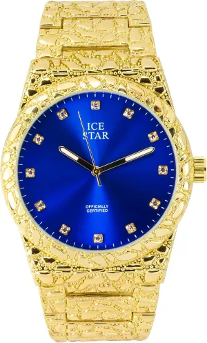 Techno Pave Men's 45mm Nugget Watch with Diamond Accent Dial