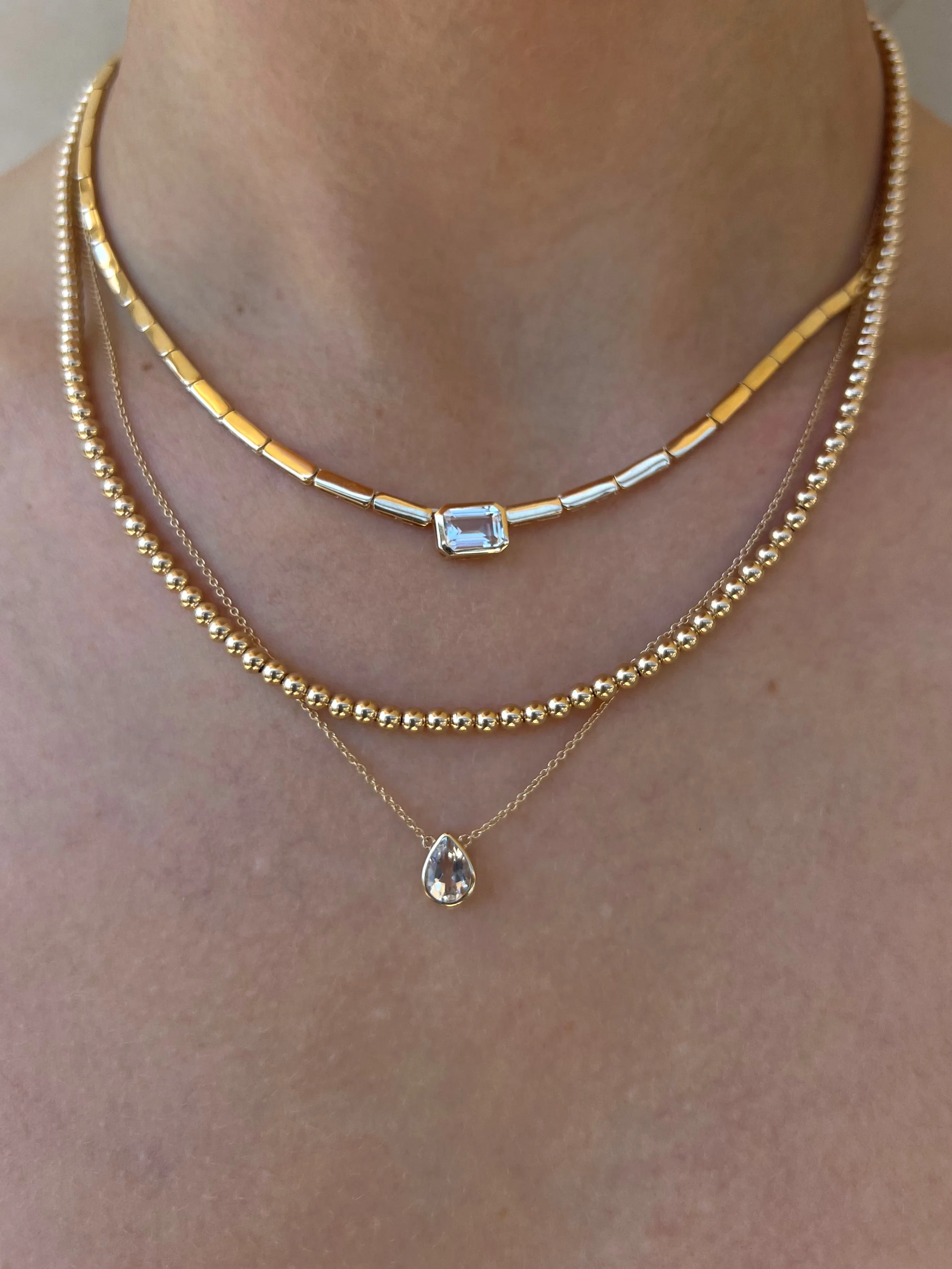 The Fine 3mm Signature Beaded Necklace
