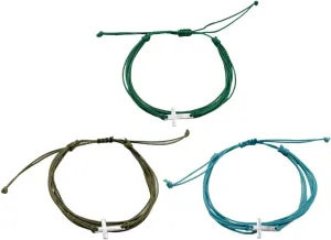 Todu 3 Pcs Cross Bracelets Handmade Braided String Rope Friendship Bracelet Religious Belief Faith Christian Jewelry
