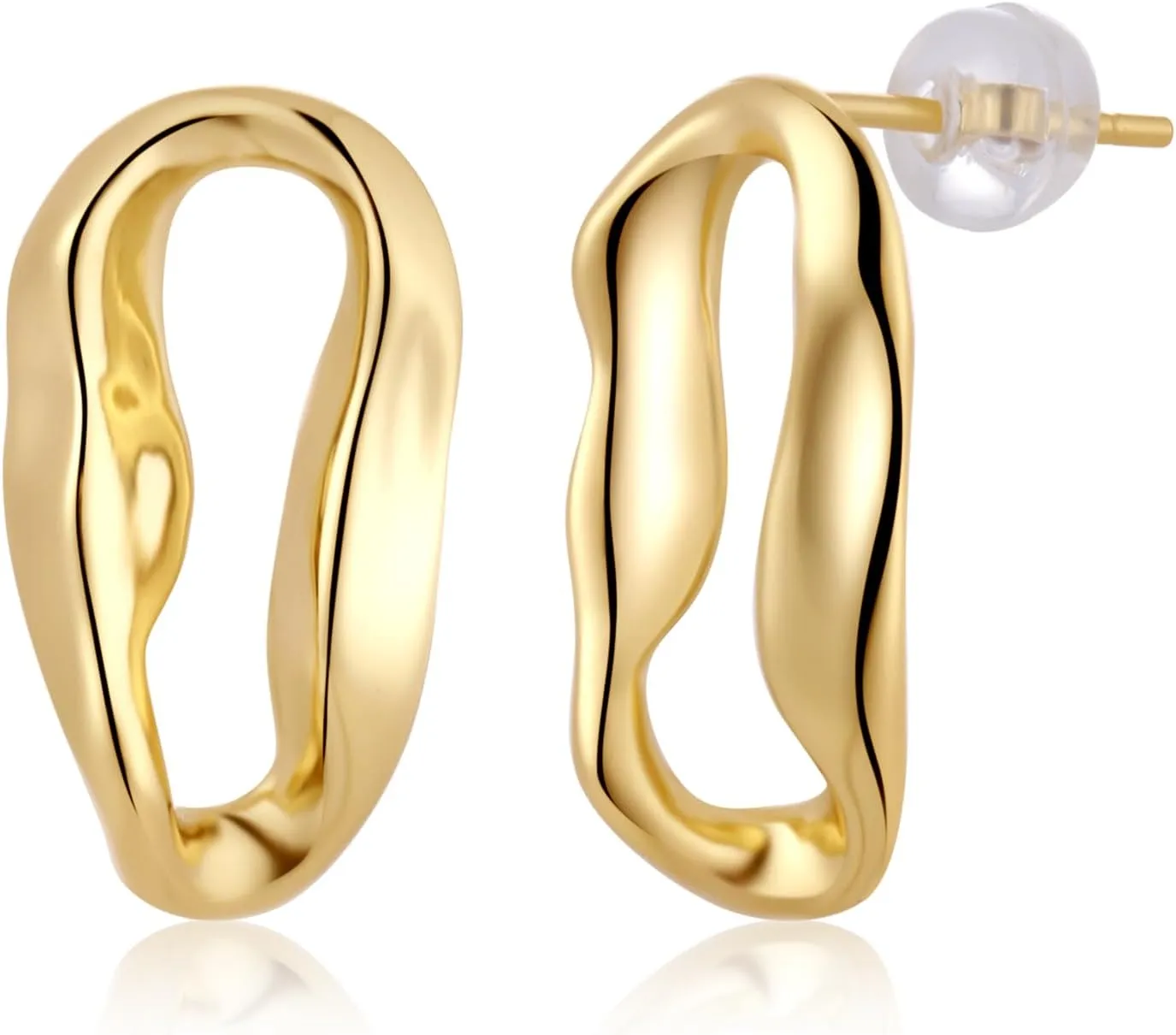 ToHeart 14k Square Hoop Earrings for Womens Lightweight Hypoallergenic Small Gold Hoop Earrings Gifts Bff Birthday