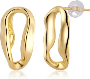 ToHeart 14k Square Hoop Earrings for Womens Lightweight Hypoallergenic Small Gold Hoop Earrings Gifts Bff Birthday
