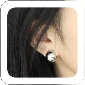 Trendy Ear Cuffs Wrap Earrings Simple Chunky Clip-On Hoop Earrings Tiny Cute Teardrop ball Cartilage Wrap Earrings Non-Piercing Oval Round Clip Jewelry Gift for Women