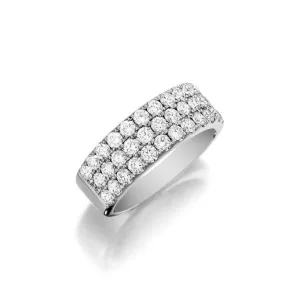 Triple Row Diamond Band