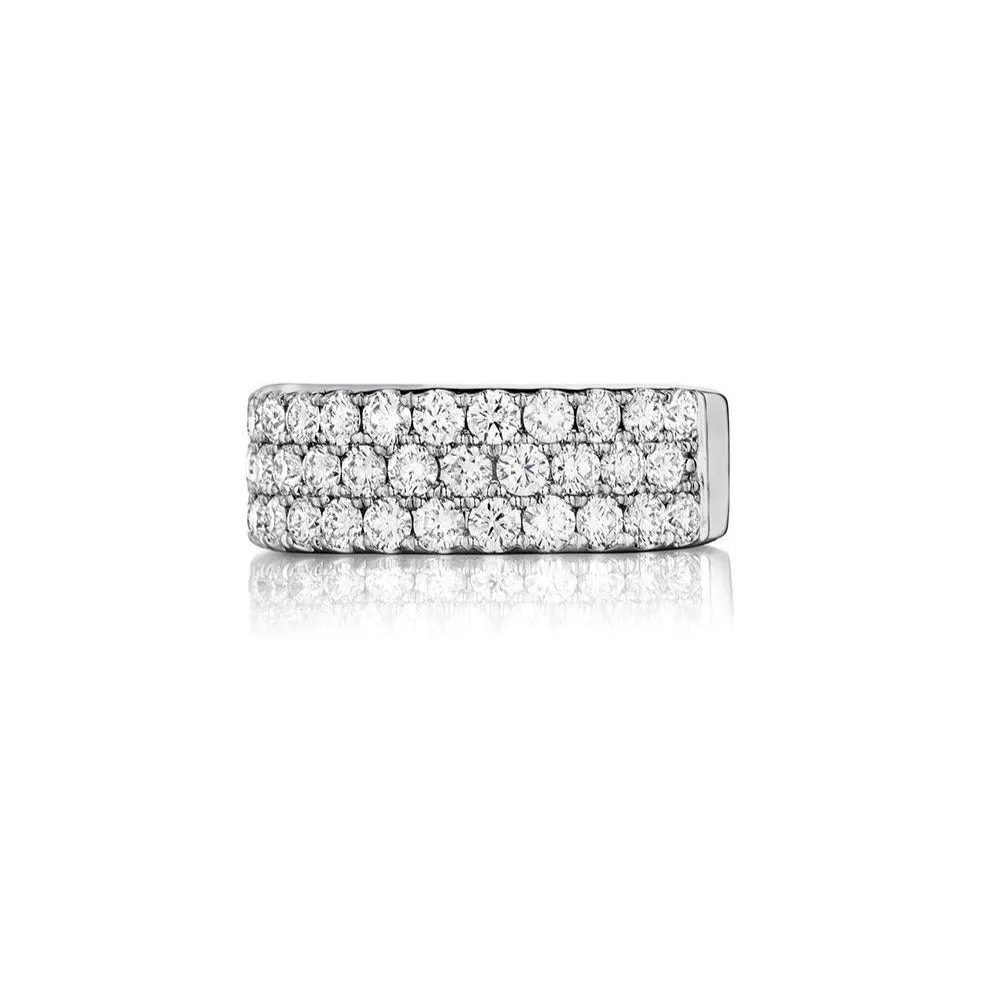Triple Row Diamond Band