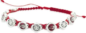 Venerare Catholic Adjustable Cord Bracelet with Colored Enamel