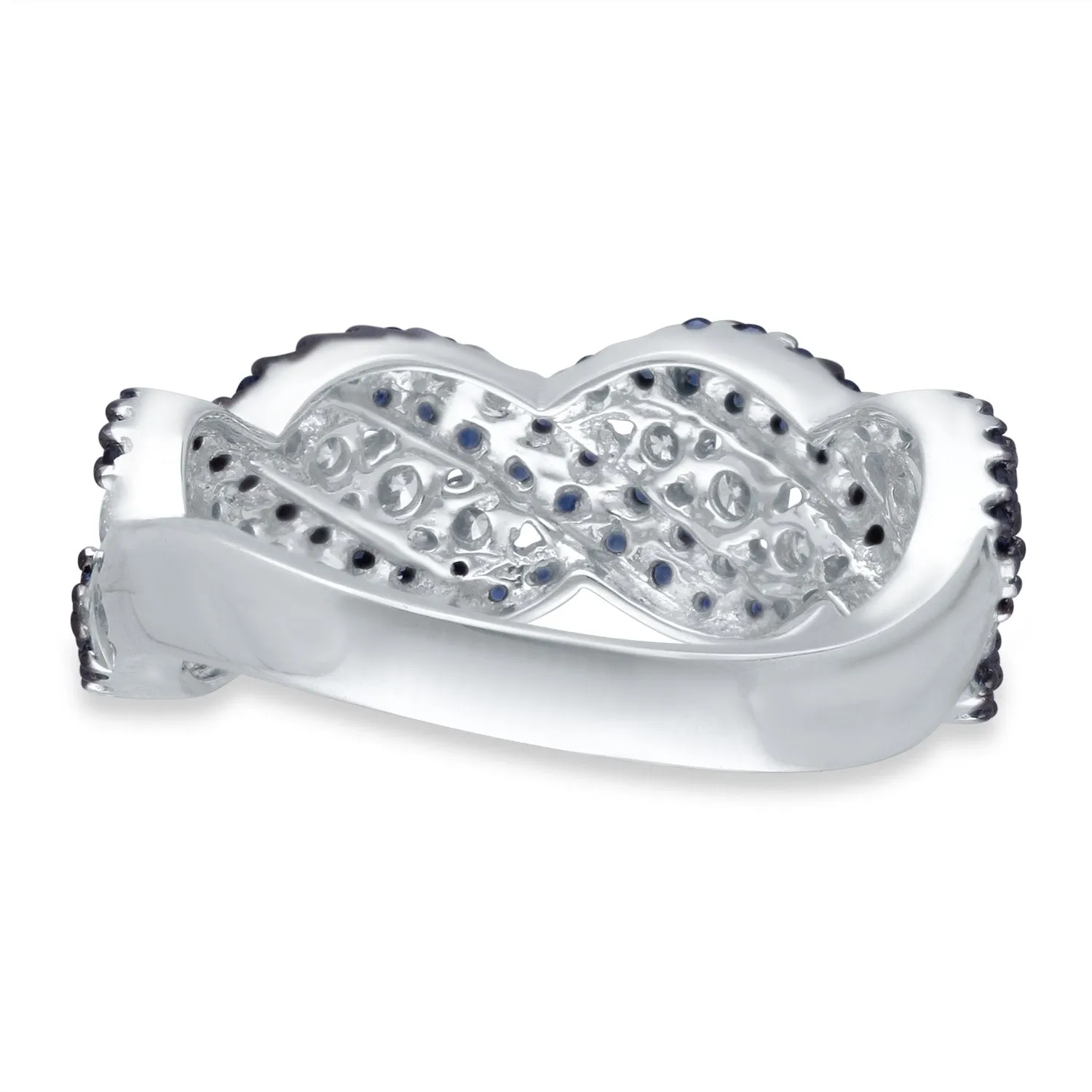 White Gold Sapphire & Diamond Heirloom Ring