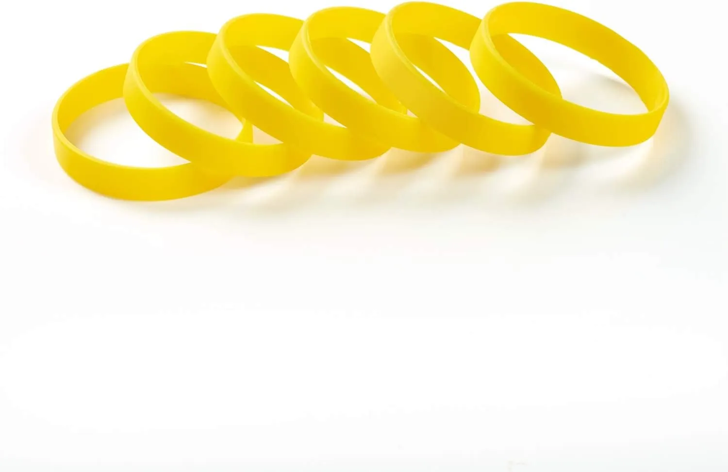 Wholesale 6pcs/pack Single Color Silicone Wristbands Rubber Bracelets for Training,Parties,Events,Sports and for Office Supplies File
