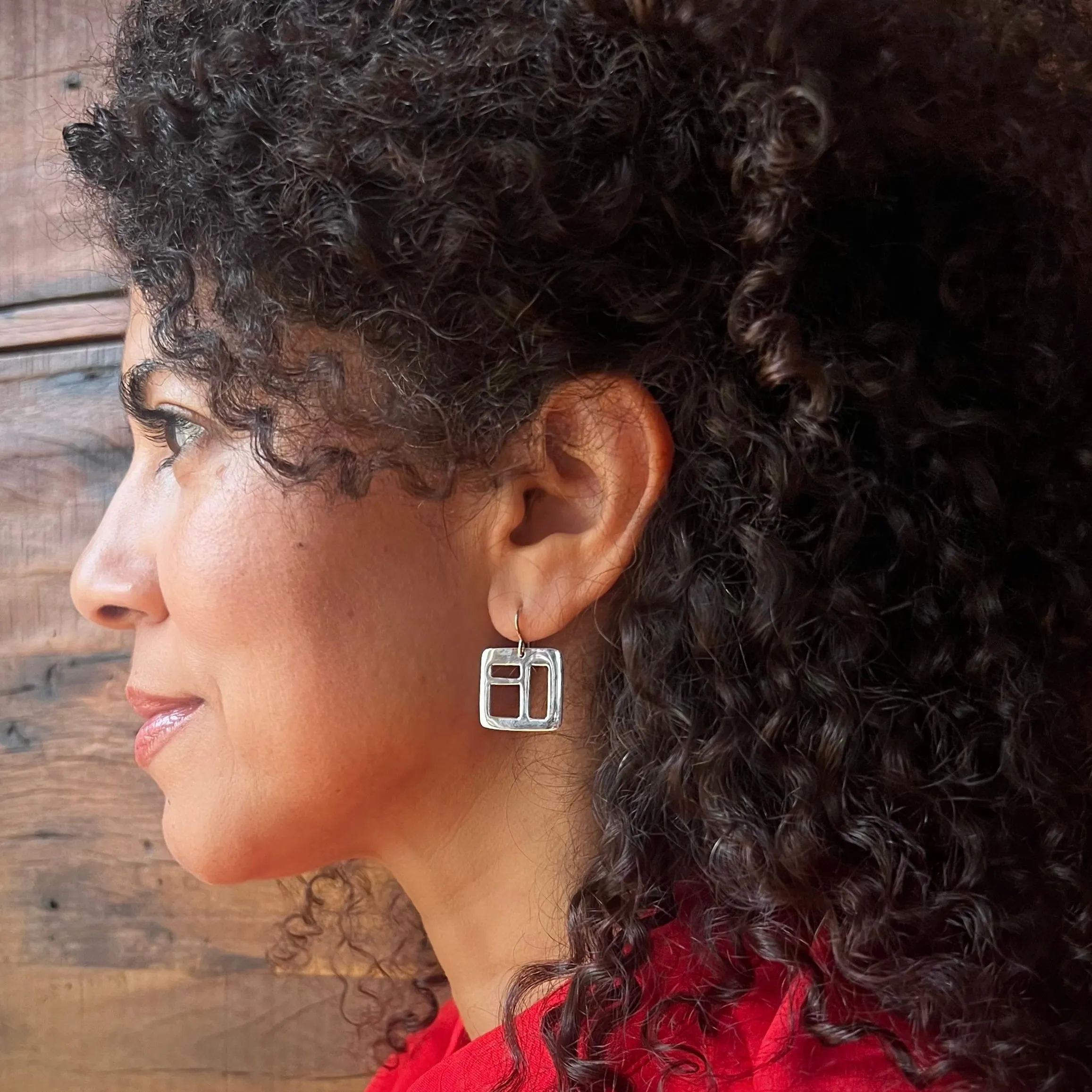 Windowpane Earrings