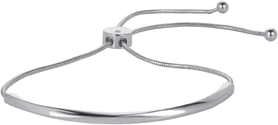 WOWORAMA Adjustable Slider Bracelets for Women Bar Friendship Bangle Bracelet for Women Gold/White Gold/Rose Gold Bolo Bracelet
