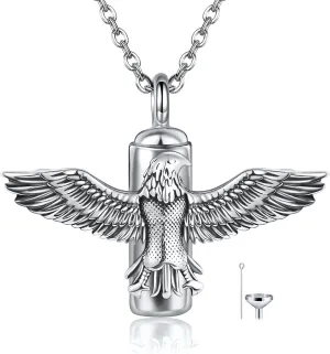 YAFEINI Eagle Necklace 925 Sterling Silver Eagle Pendant Hawk Gift Jewelry for Men Women