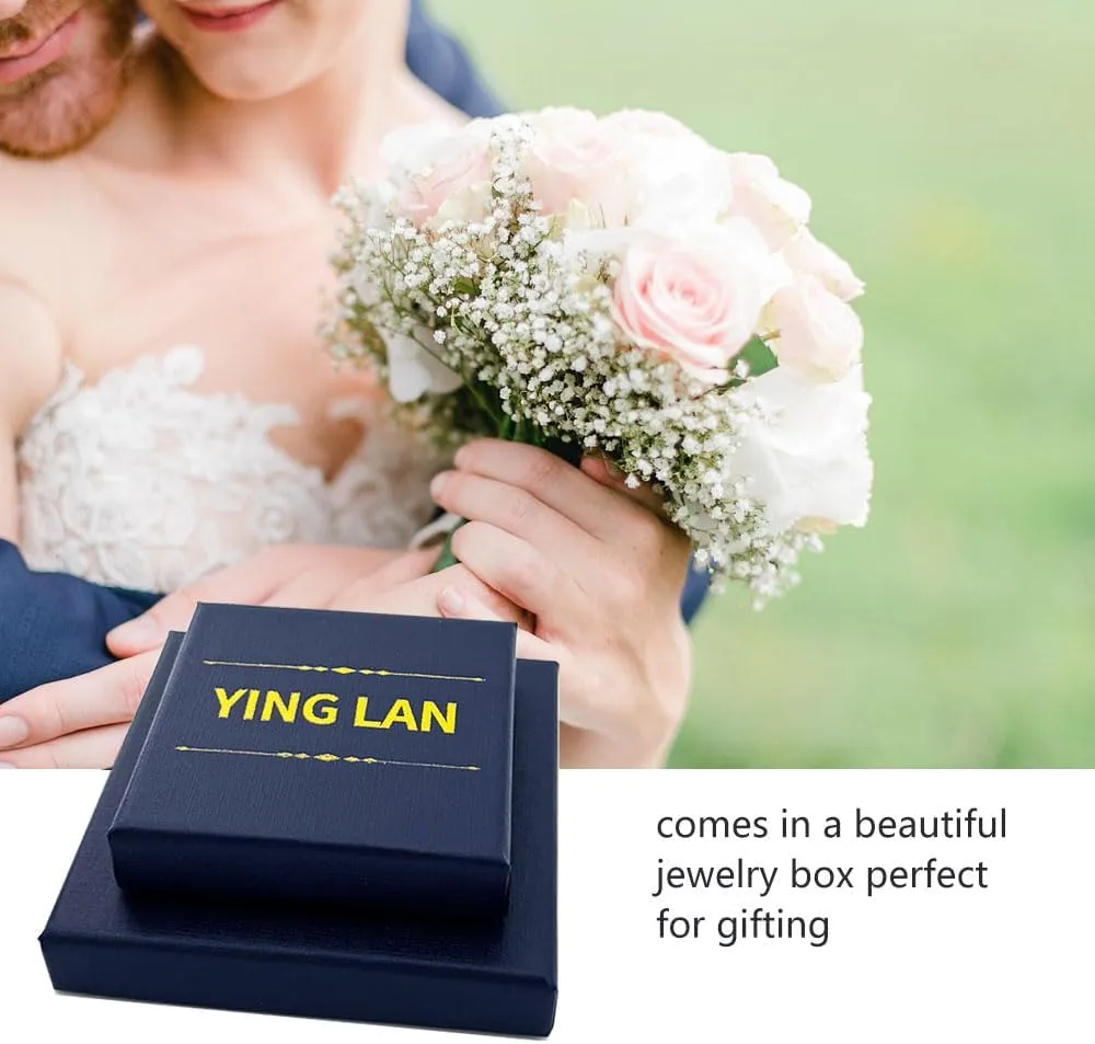 YING LAN Pearl Earrings for Women,AAA Freshwater Cultured Button Pearl Stud Earrings With 925 Sterling Silver